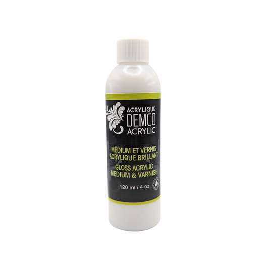 🇨🇦 Demco Gloss Acrylic Medium and Varnish 4oz / 120ml