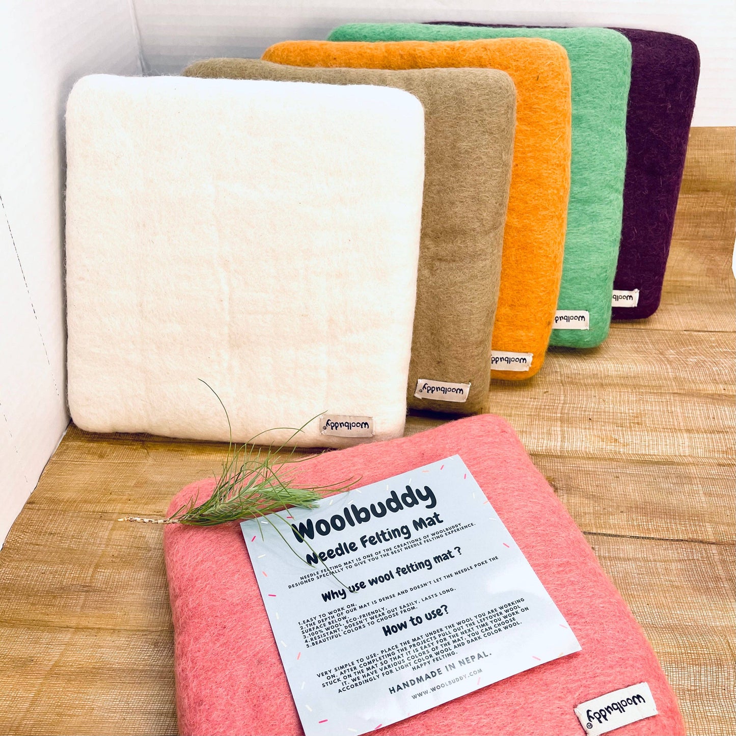 Woolbuddy Needle Felting Mat - Large, Dark purple