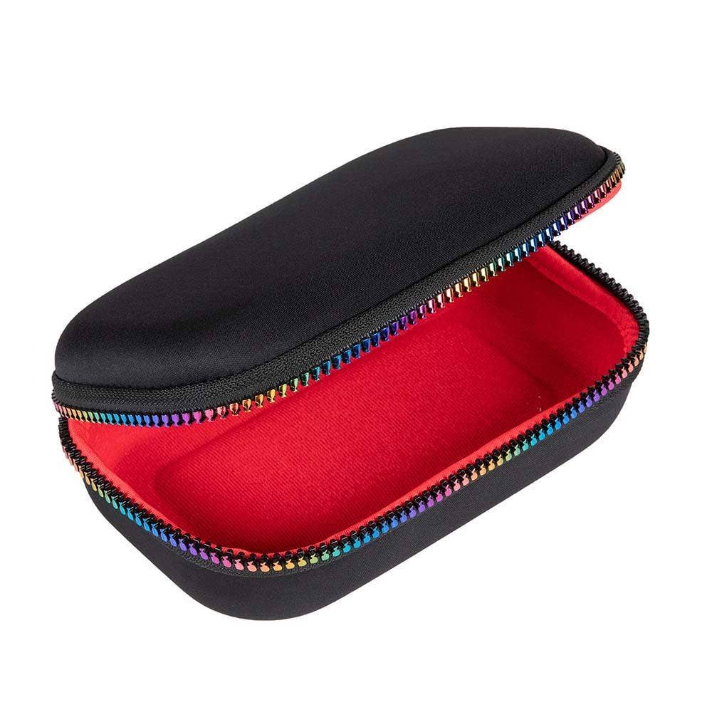 ZIPIT Black & Rainbow Storage Box, Pencil Box for School