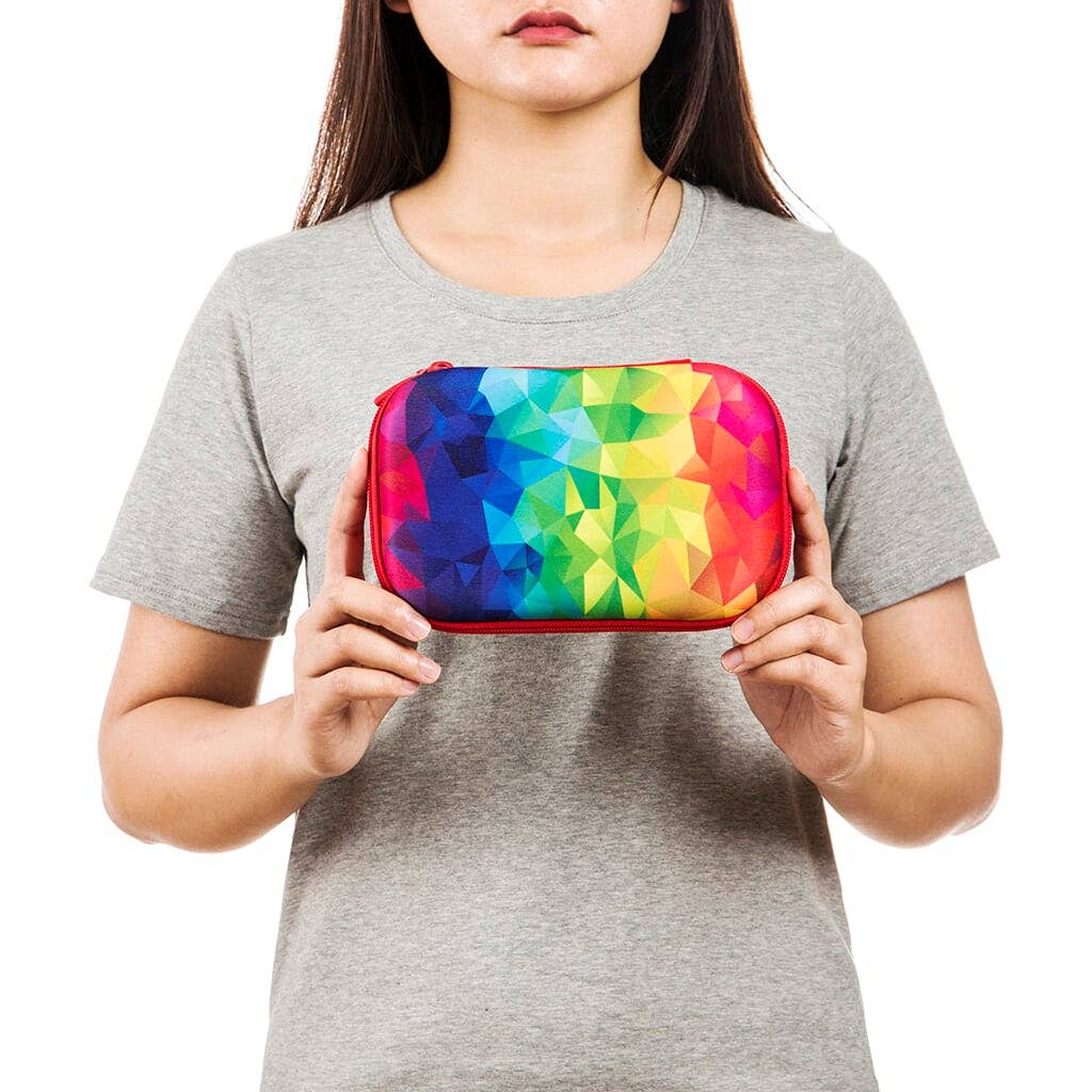 ZIPIT Colorz Storage Box, Rainbow Pencil Case for Girls