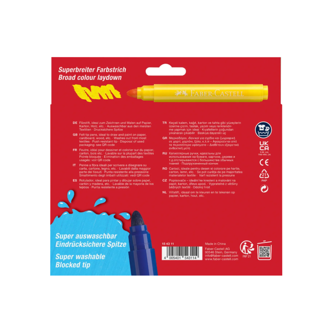 Faber-Castell Felt Tip Jumbo Markers Set of 12