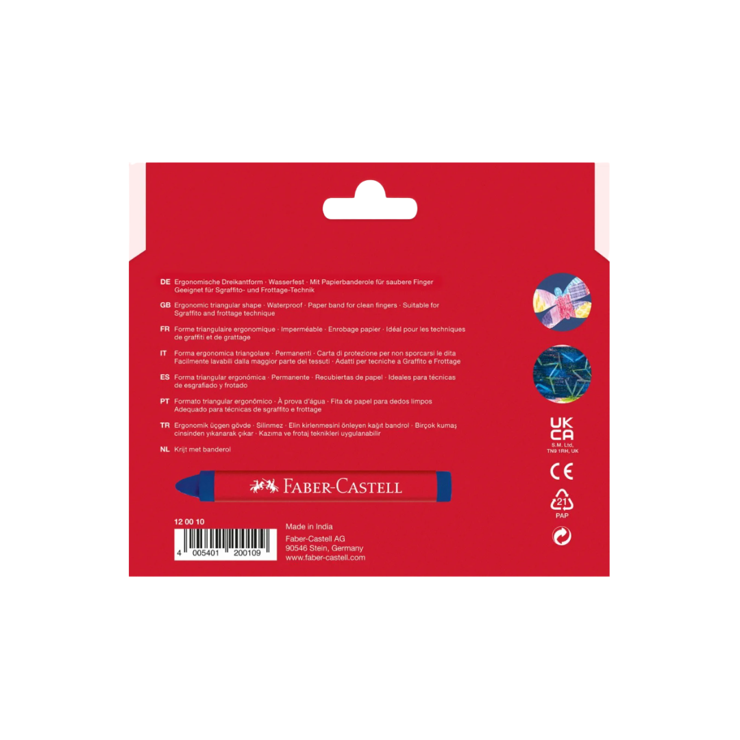 Faber-Castell Triangular Crayons Set of 12