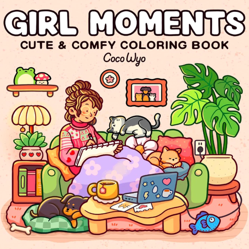 Coco Wyo "Girl Moments" Colouring Book