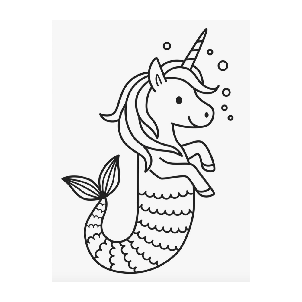 Kids Colouring Book "Mermaids"