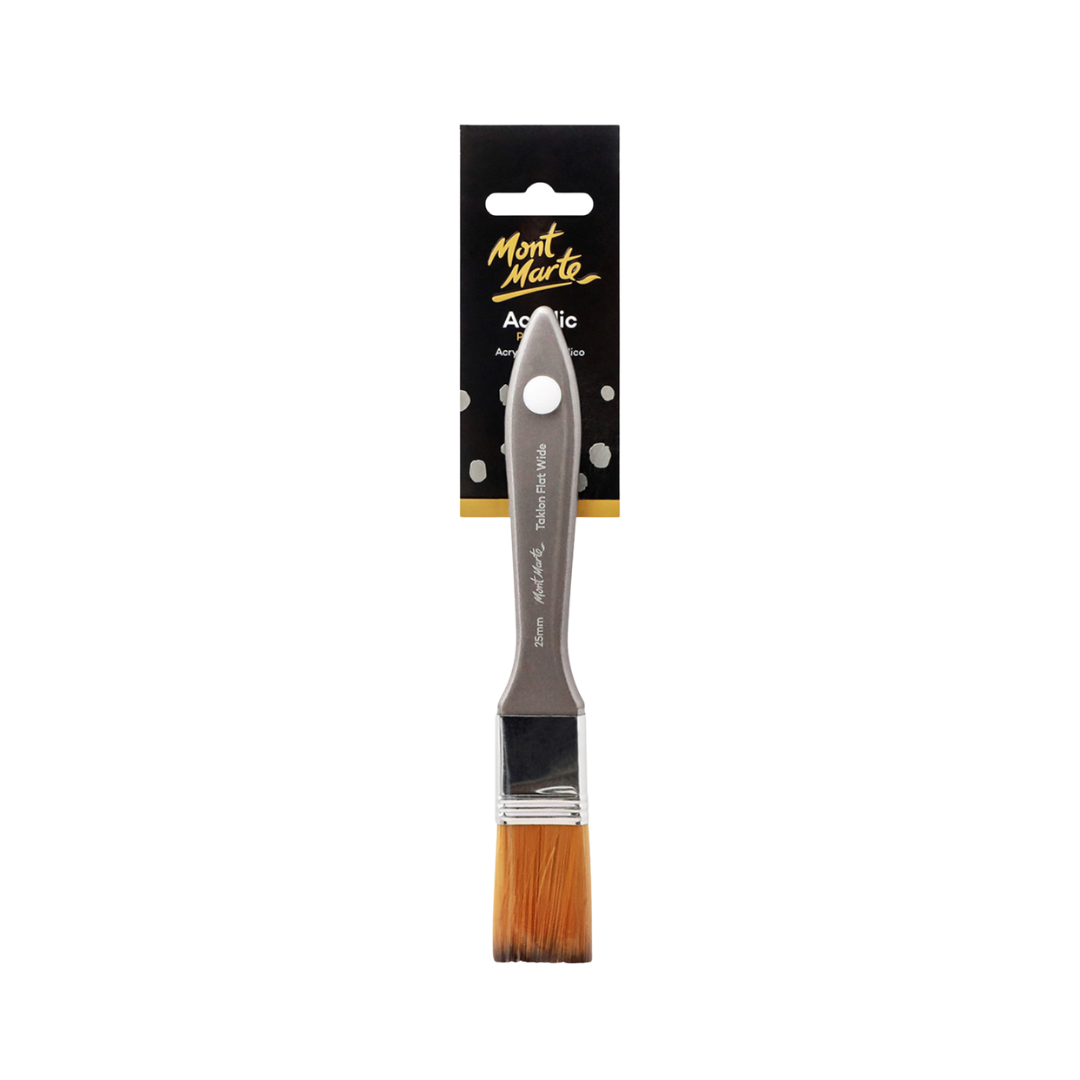 Mont Marte Artist Brushes Taklon Flat Wide