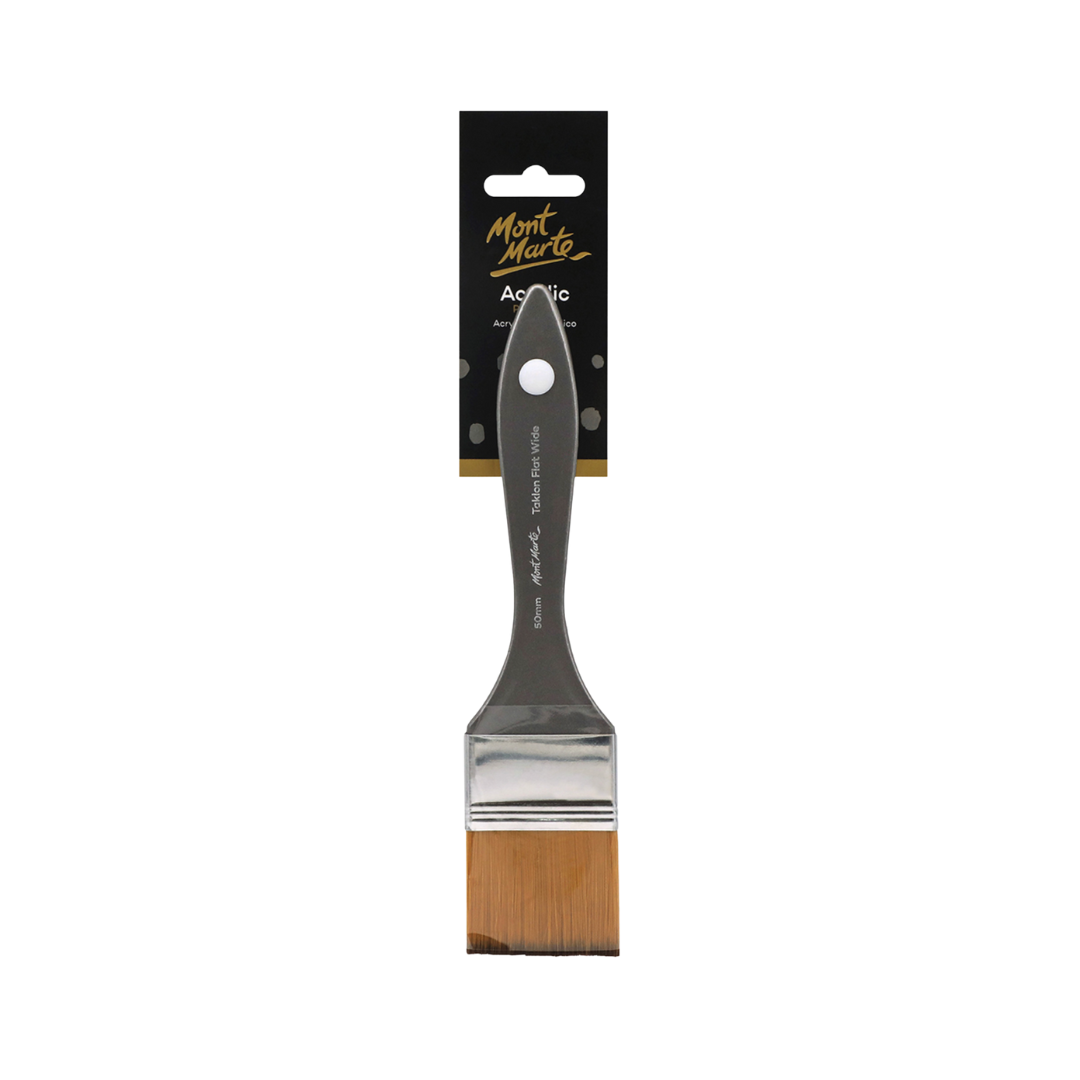 Mont Marte Artist Brushes Taklon Flat Wide