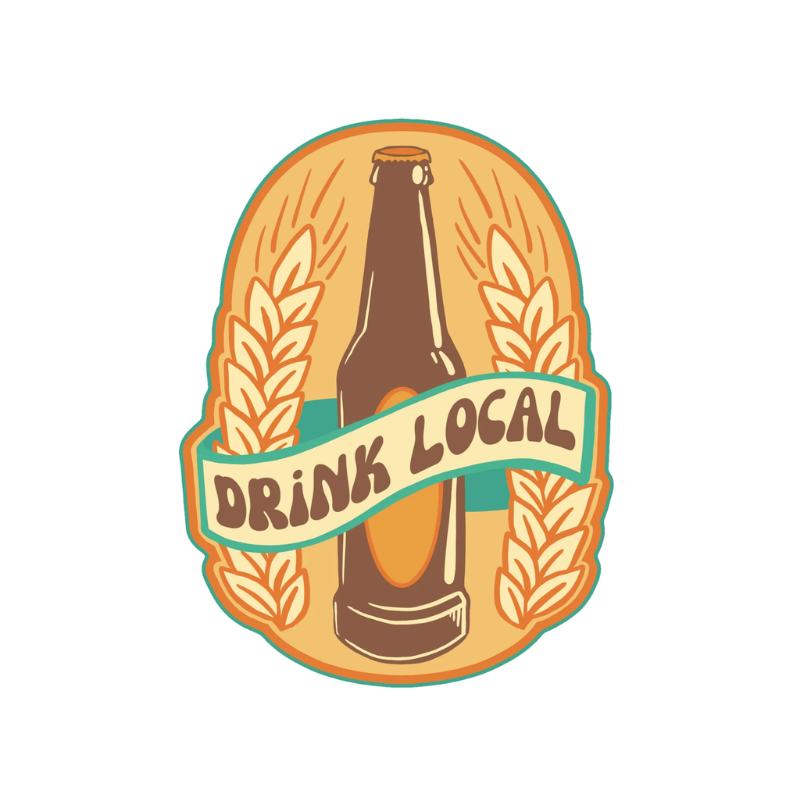 🇨🇦 "Drink Local" Sticker