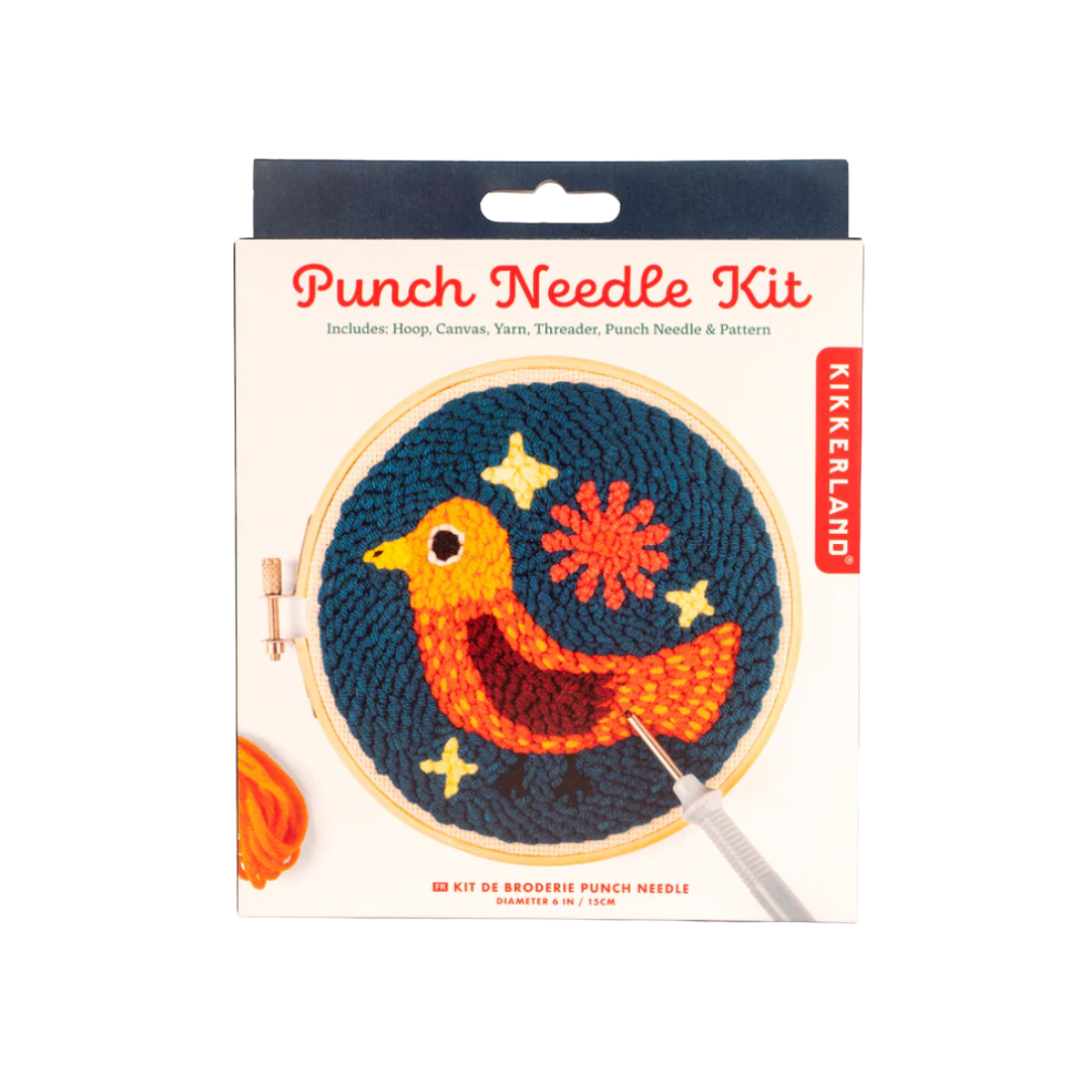 Kikkerland Punch Needle Kit - Bird