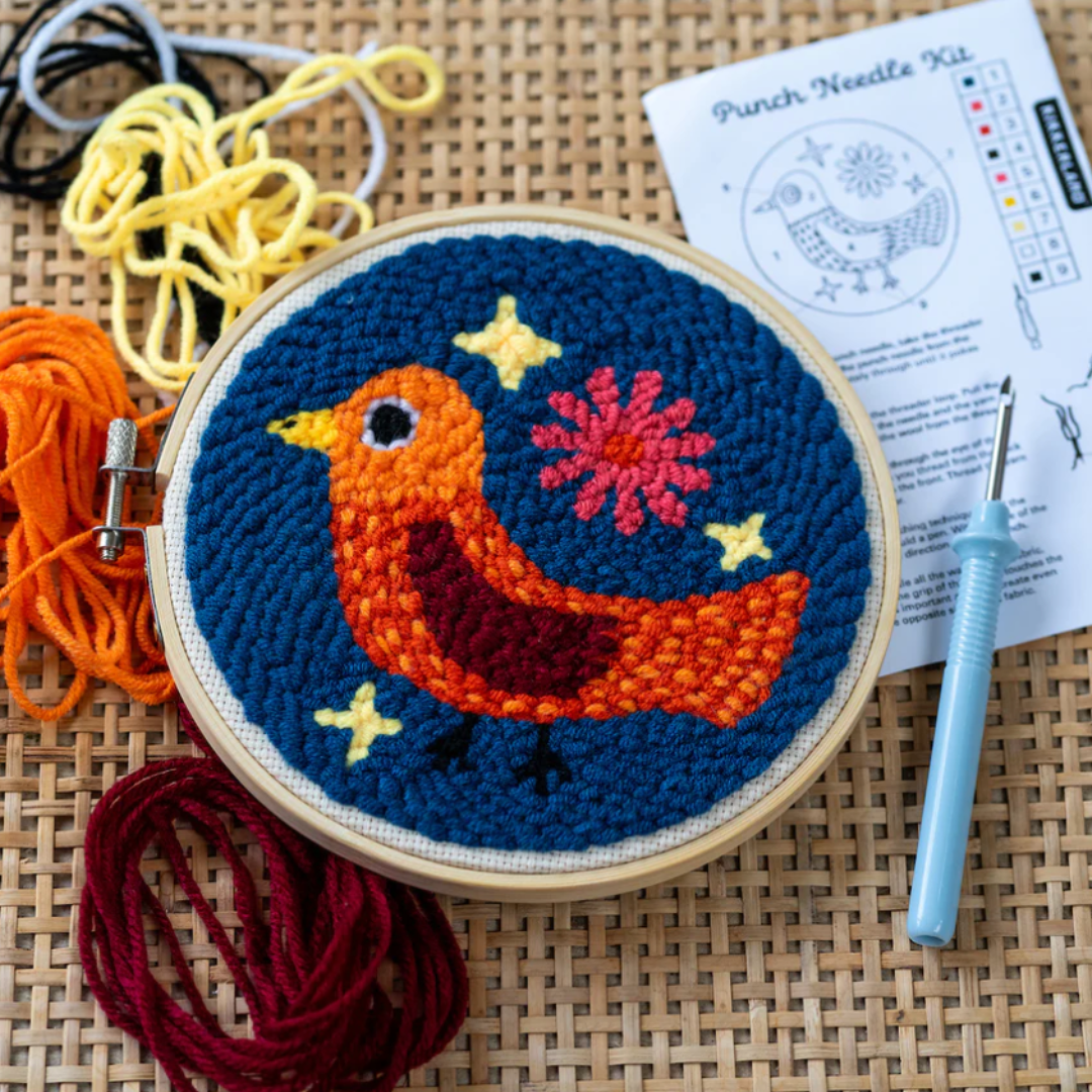 Kikkerland Punch Needle Kit - Bird