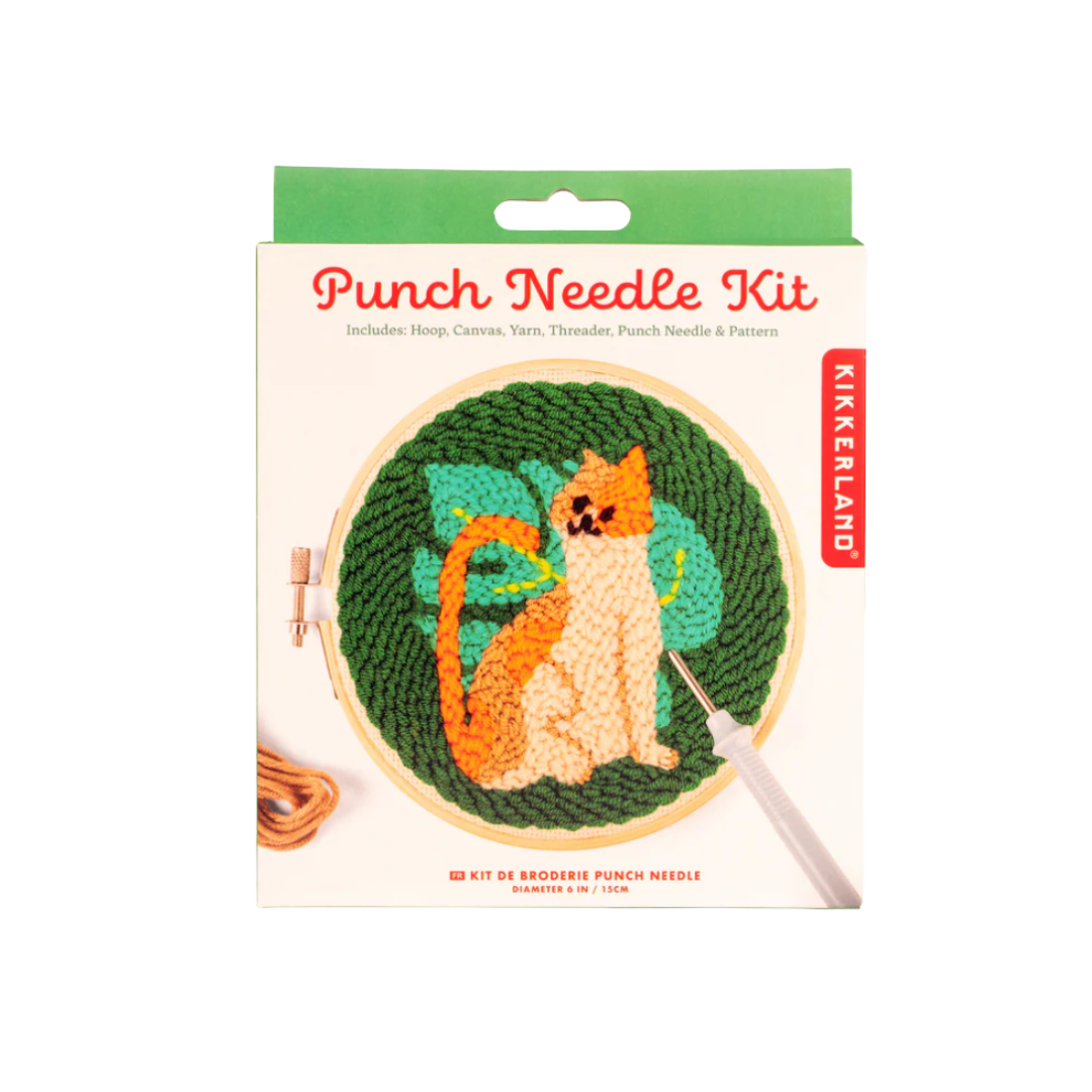 Kikkerland Punch Needle Kit - Cat