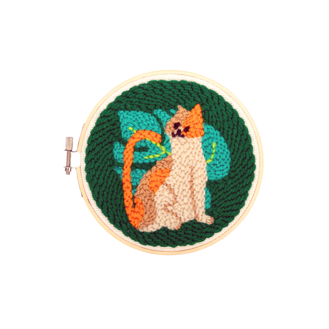 Kikkerland Punch Needle Kit - Cat