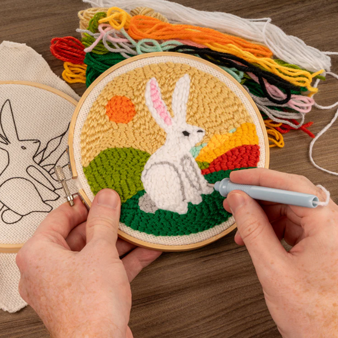 Kikkerland Punch Needle Kit - Hare