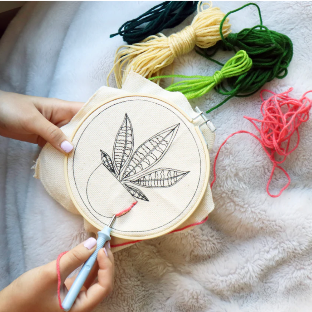 Kikkerland Punch Needle Kit - Plant