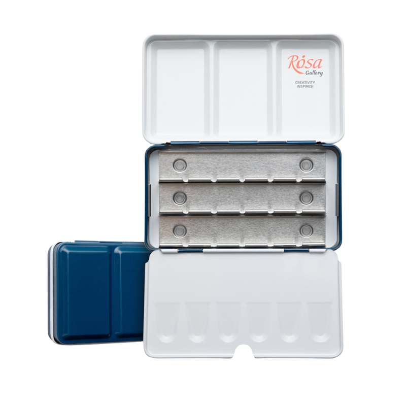 Rosa Empty Watercolour Metal Tin (Fits 12 Full Pans)