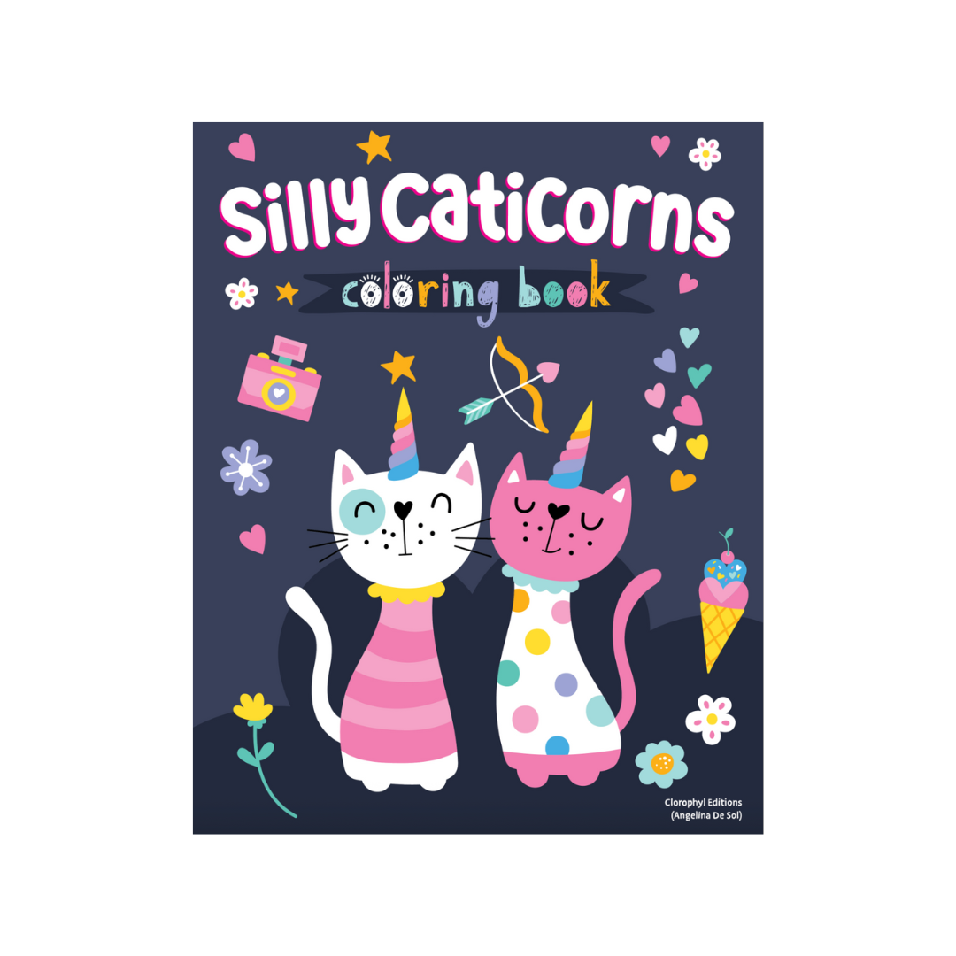 "Silly Caticorns" Colouring Book