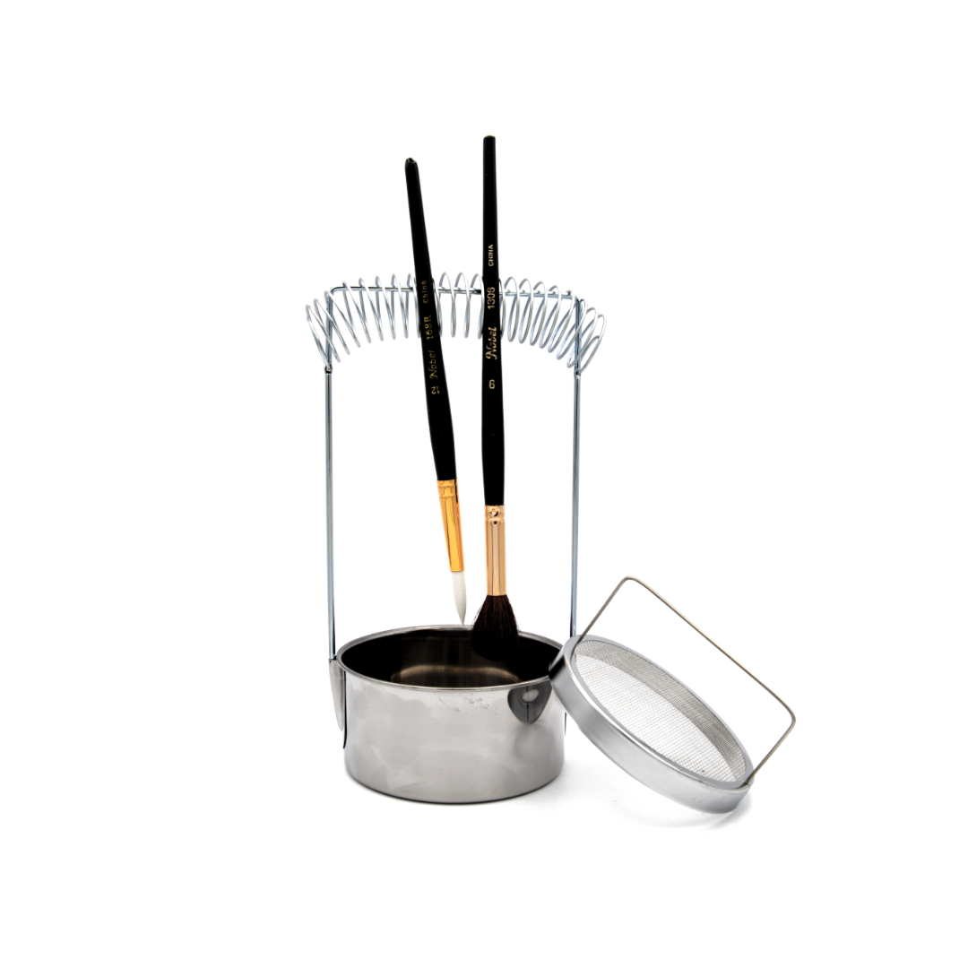 Aluminium Brush Washer & Holder With Sieve