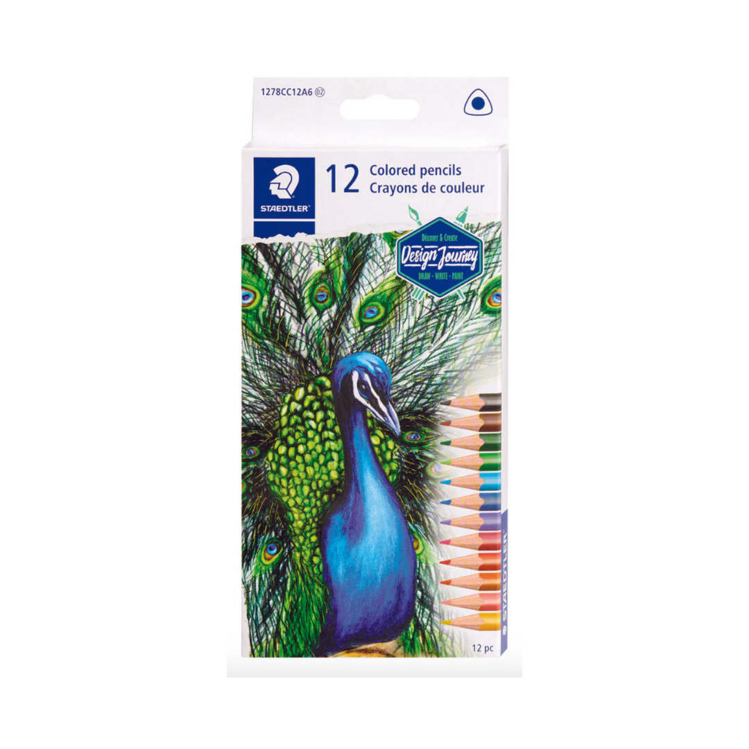 Staedtler Triangular Coloured Pencil Set of 12