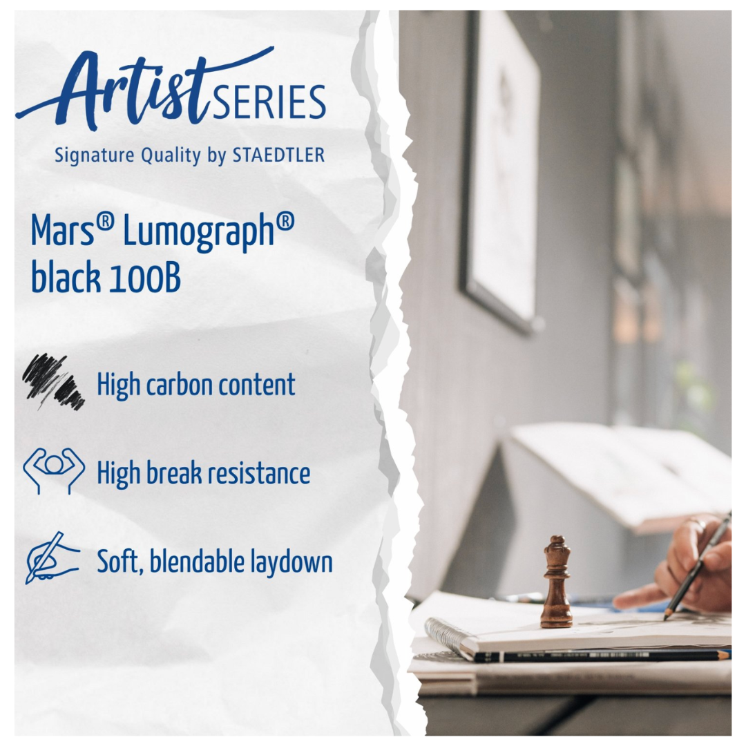 Staedtler Mars Lumograph Black Graphite Pencils