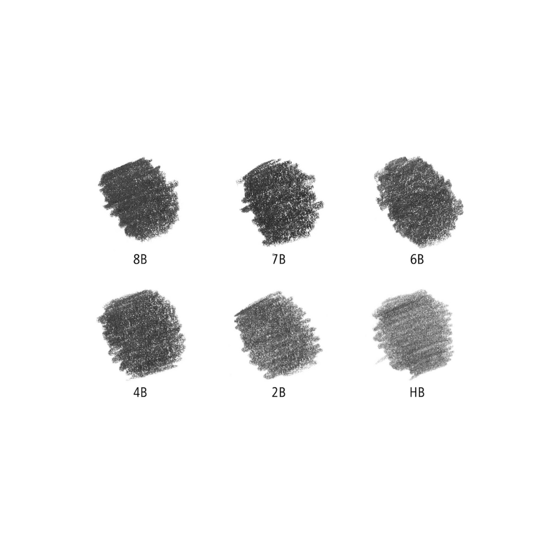 Staedtler Mars Lumograph Graphite Pencils Set of 6