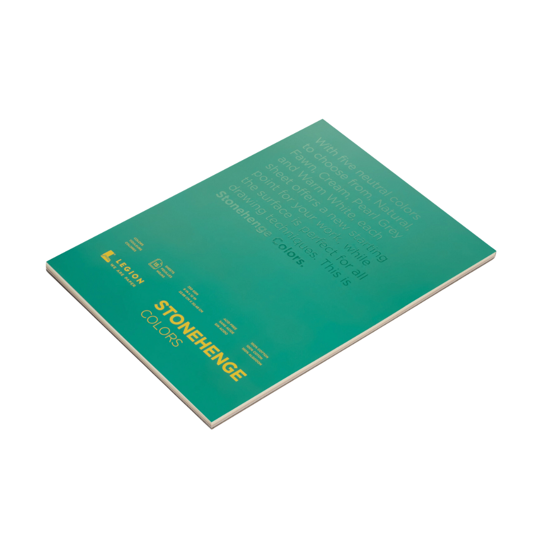 Legion Stonehenge Colours Pad 90lb/250gsm 100%Cotton 15 Sheets