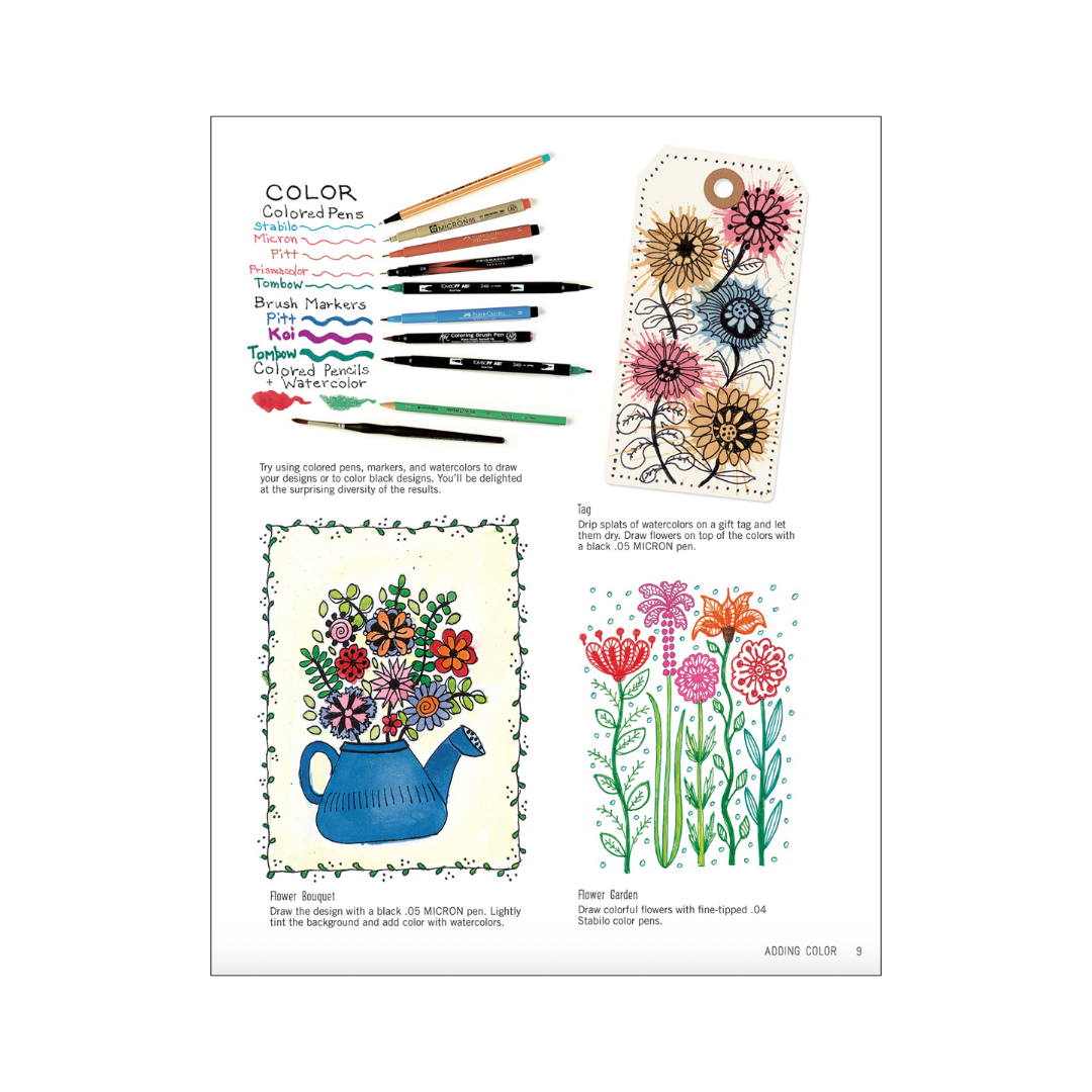 FloraBunda Basics : Super Simple Art Doodles: Color, Craft & Draw: Blooms, Buds, Vines & More