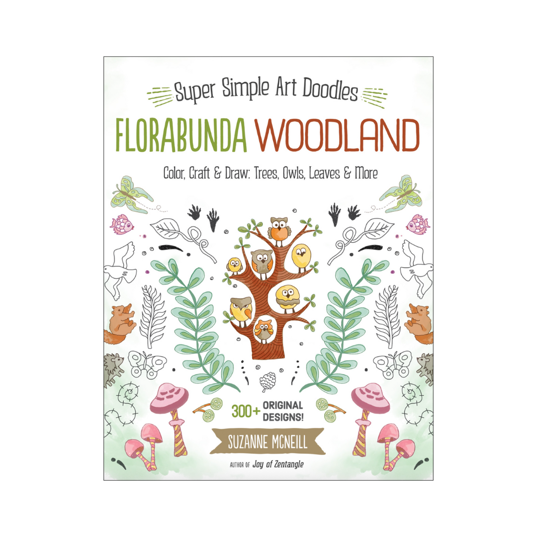 FloraBunda Woodland : Super Simple Art Doodles: Color, Craft & Draw: Trees, Owls, Leaves & More