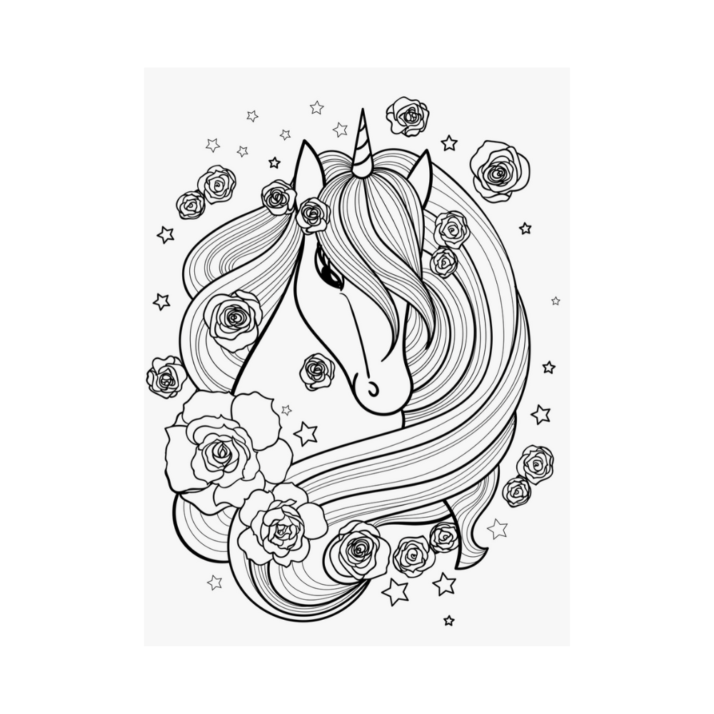 Kids Colouring Book "Unicorns"