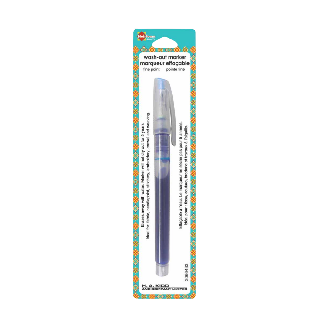 Heirloom Wash-Out Fabric Marker (Blue)