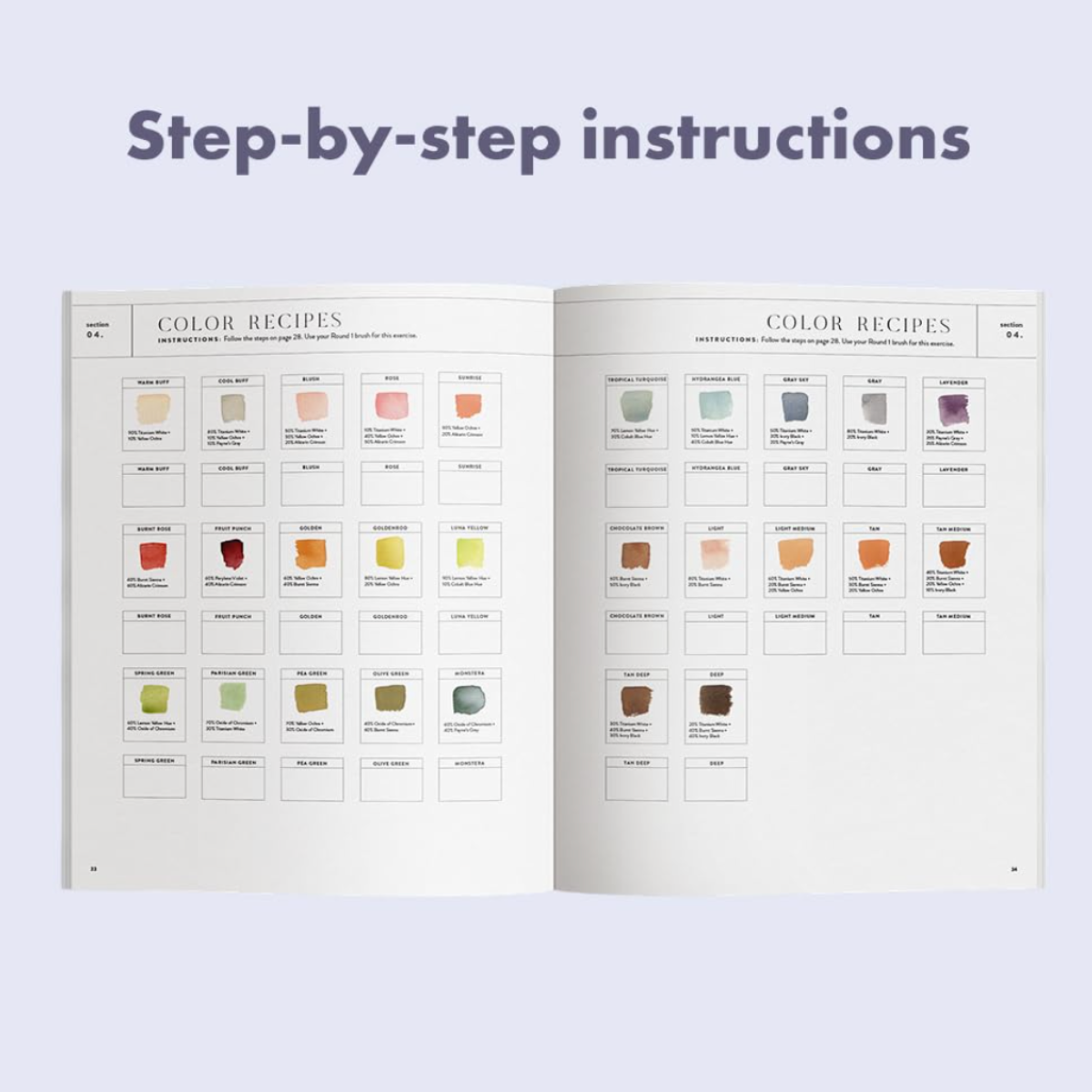 Watercolour Workbook: Cafe in Bloom, 25 Beginner Friendly Projects