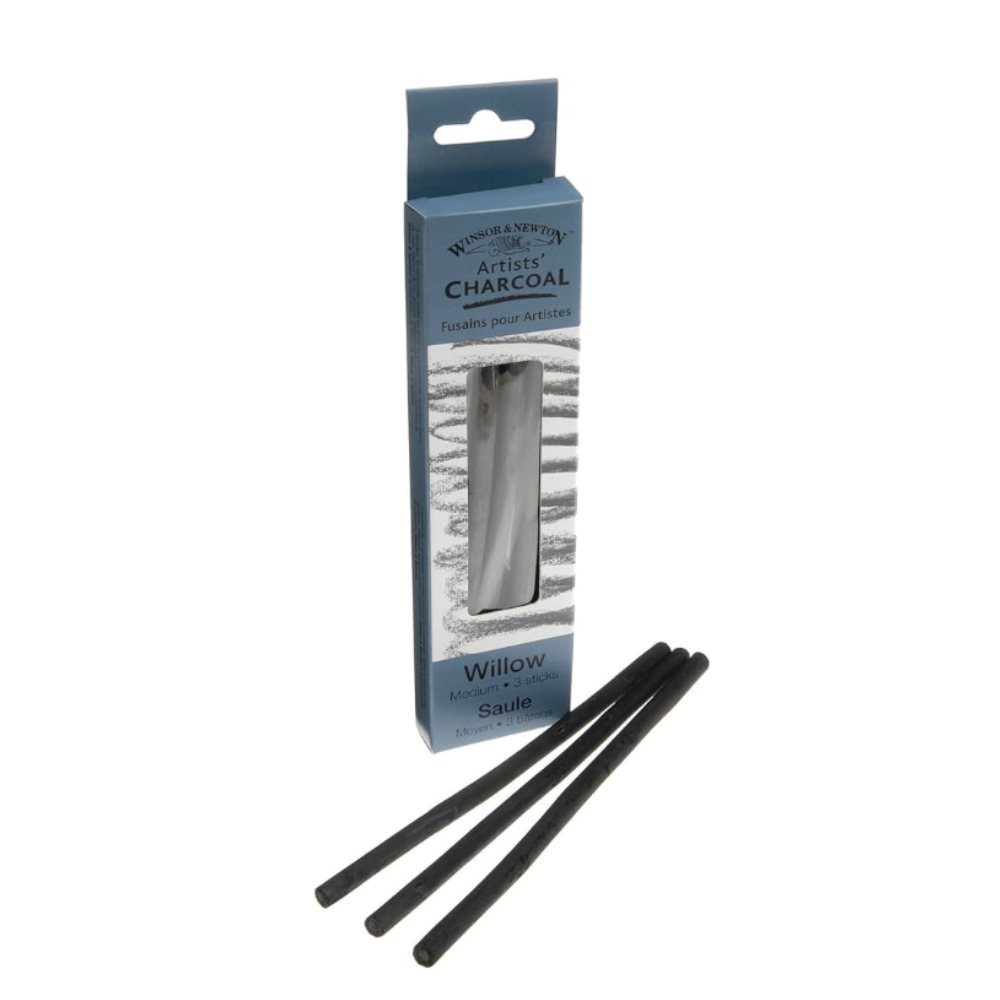 W&N Willow Charcoal Stick Packs of 3