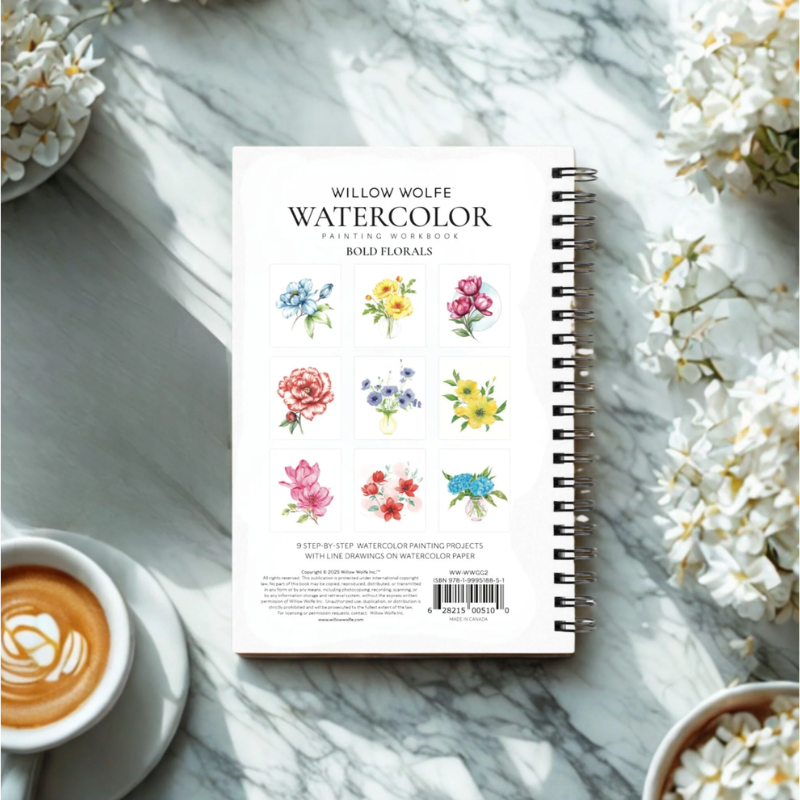 Willow Wolfe: Feathers & Finery Watercolor Workbook