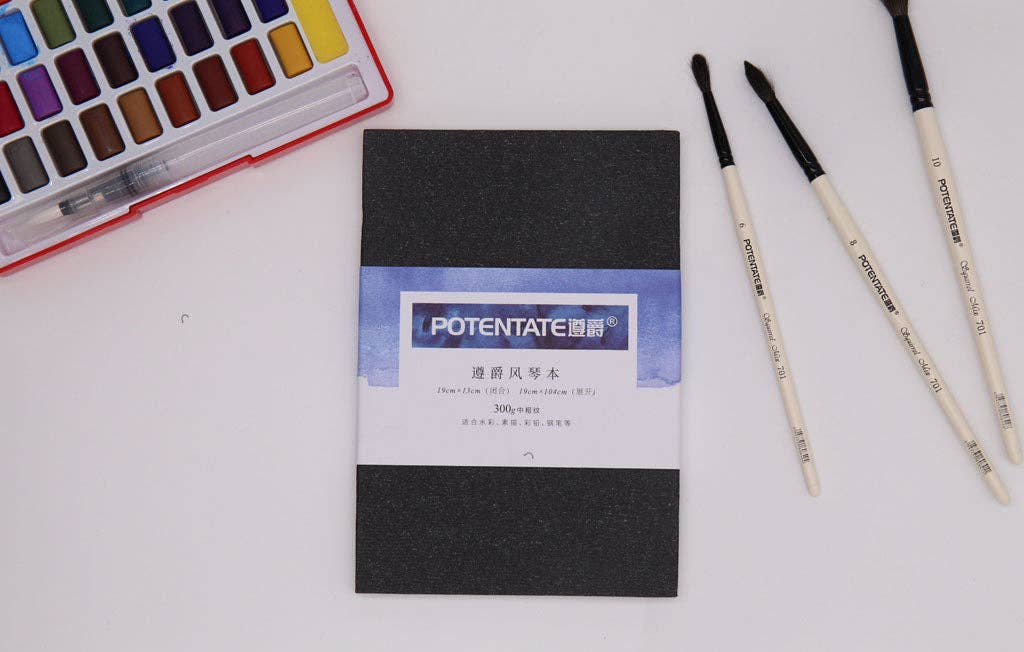 Potentate Accordion Folding Artist Watercolour Journal 5x7" 140lb