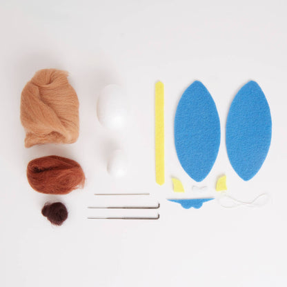 Needle Felting Kit "Surfing Capybara"