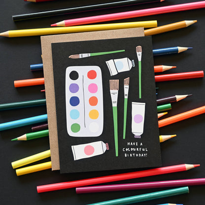 🇨🇦 "Colourful Birthday" Greeting Card