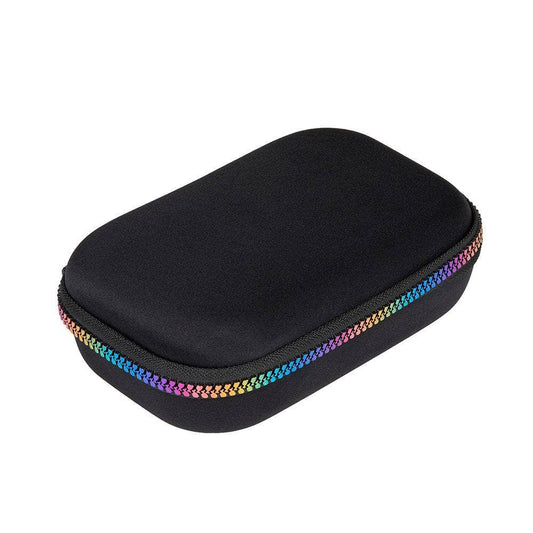 ZIPIT Black & Rainbow Storage Box, Pencil Box for School