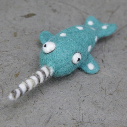 Woolbuddy Needle Felting Kit "Narwhal"