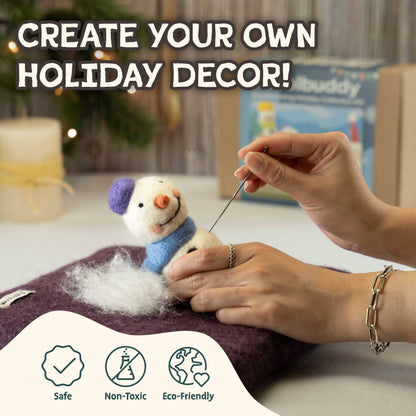 DIY Needle Felting Holiday Collection Kit – Christmas Set