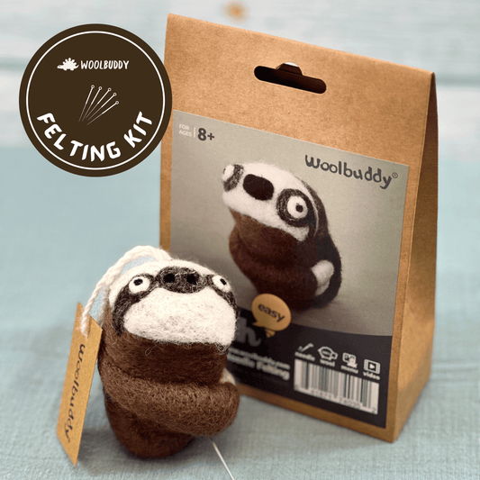 Woolbuddy Needle Felting Kit "Sloth"