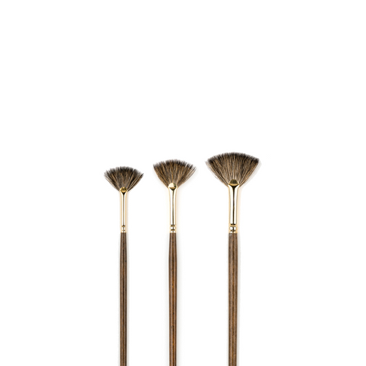 🇨🇦 Demco Art Pro Series 140FN Badger Fan Brushes LH