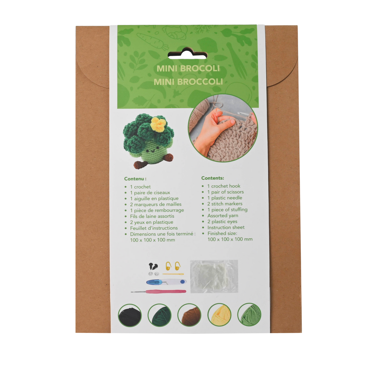 "Mini Brocoli Buddy" DIY Crochet Kit