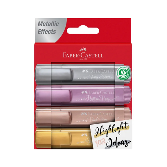 Faber-Castell Textliner 46 Metallic Set of 4