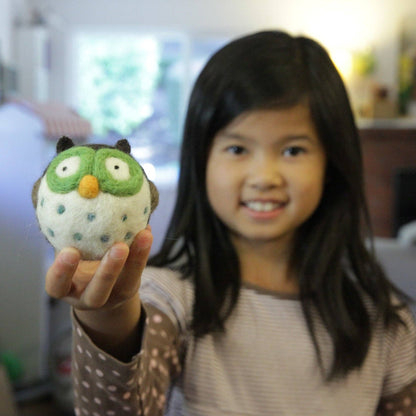 Woolbuddy Needle Felting Kit "Owl"