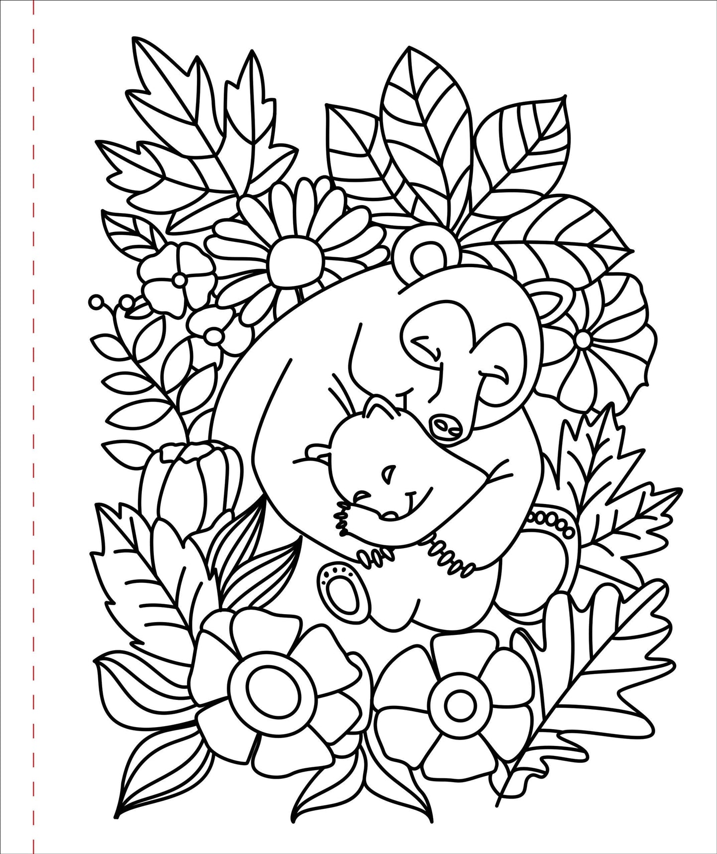 Large Print Colouring Book "Home Sweet Home"