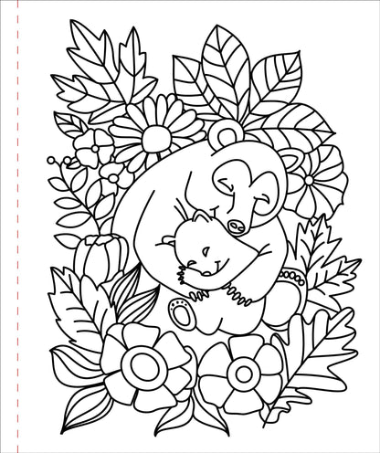 Large Print Colouring Book "Home Sweet Home"