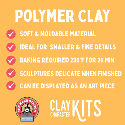🇨🇦 "Boo the Ghost" DIY Polymer Clay Kit