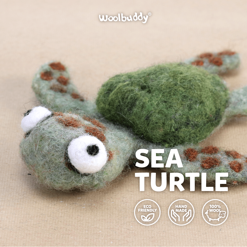 Woolbuddy Needle Felting Kit "Sea Turtle"