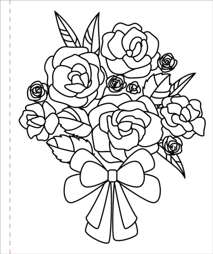 Large Print Colouring Book "Home Sweet Home"