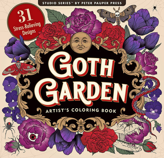 "Goth Garden" Colouring Book