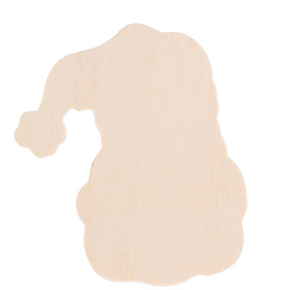 4" DIY Unfinished Wood Santa Cutout