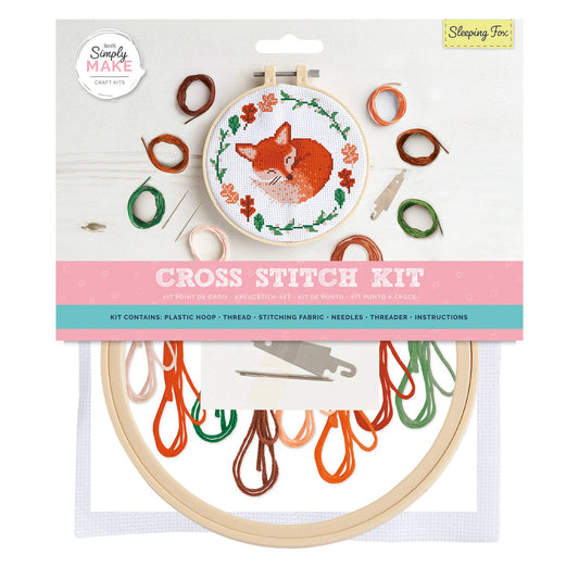 Cross Stitch Kit "Sleeping Fox"